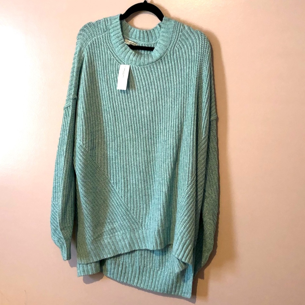 blue brand new oversized sweater